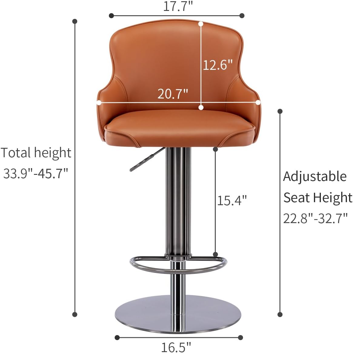 Black Titanium Stainless Steel Bar Stools,Grade Modern Leather Bar Chair