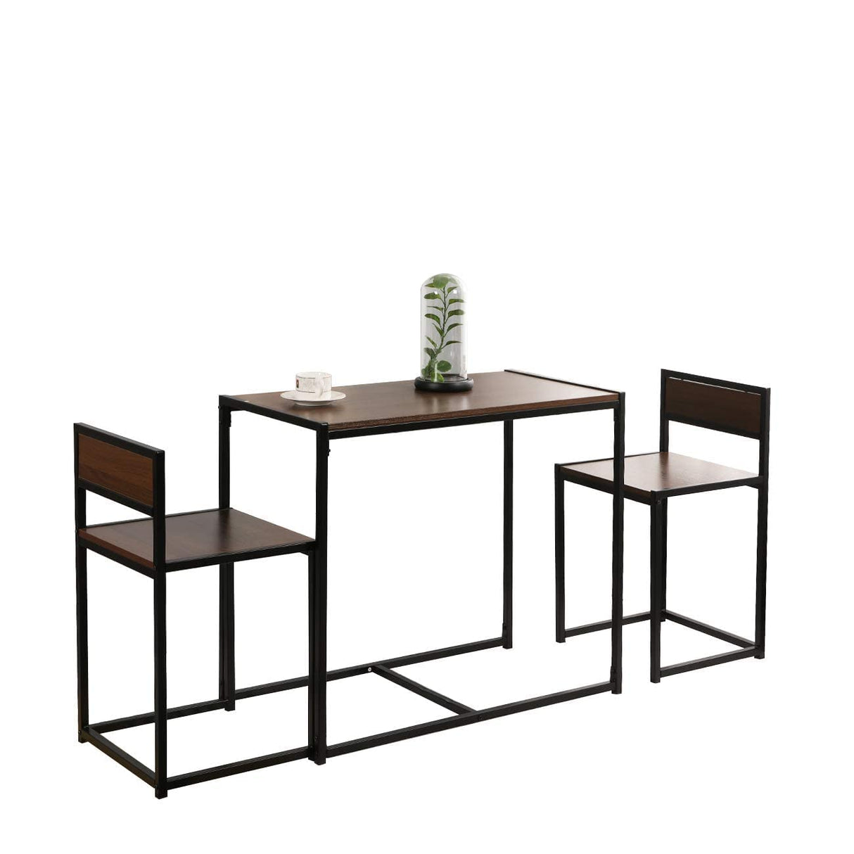 3 Piece Dining Set Dining Table Set with 2 Chairs Breakfast Table for Kitchen