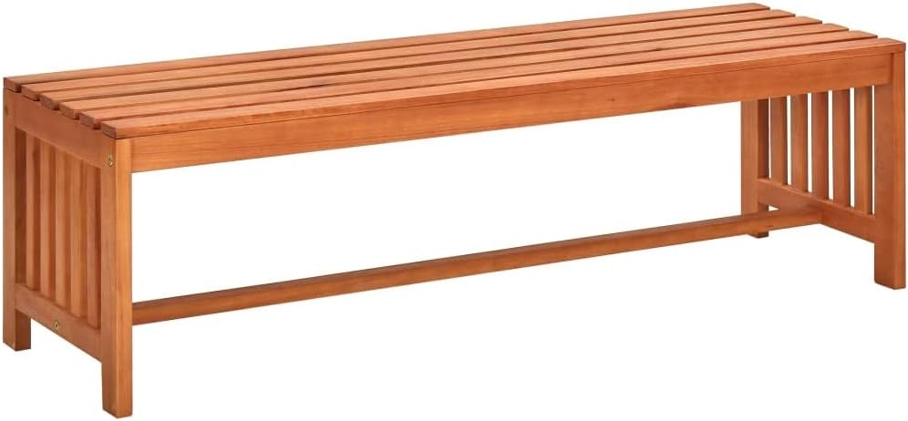 Solid Eucalyptus Wood Patio Bench