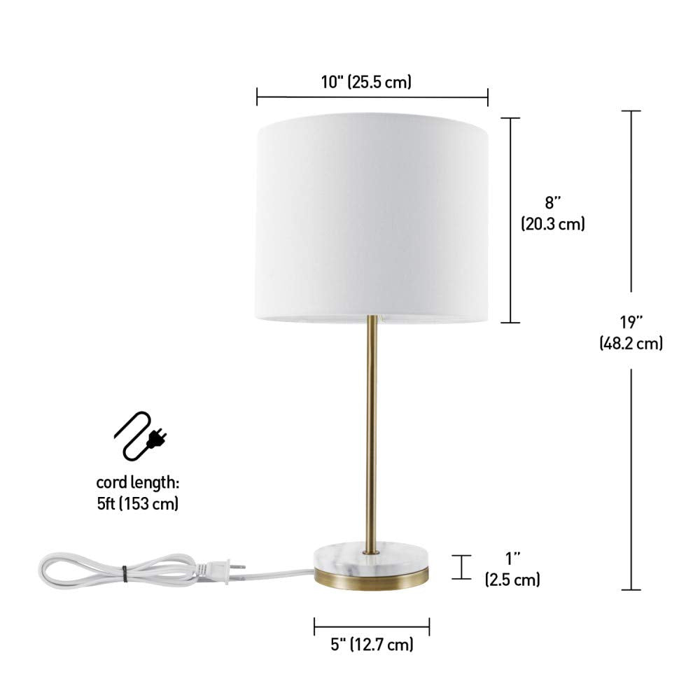 67044 Versailles Table Lamp, 19", Soft Gold