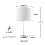 67044 Versailles Table Lamp, 19", Soft Gold