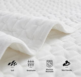 Velvet Quilt Set King Size, Lightweight Velvet Comforter King Set