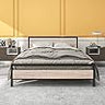 Full Size Bed Frame with Wood Headboard and Footboard/Heavy Duty Platform Bed Frame