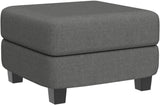 Upholstered Storage Ottoman with Coffee Table Top