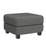 Upholstered Storage Ottoman with Coffee Table Top