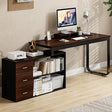 55" Computer Desk with Ample Storage for Home & Office