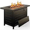 Propane Fire Pits 28 Inch Outdoor Gas Fire Pit, 50,000 BTU Steel Fire Table