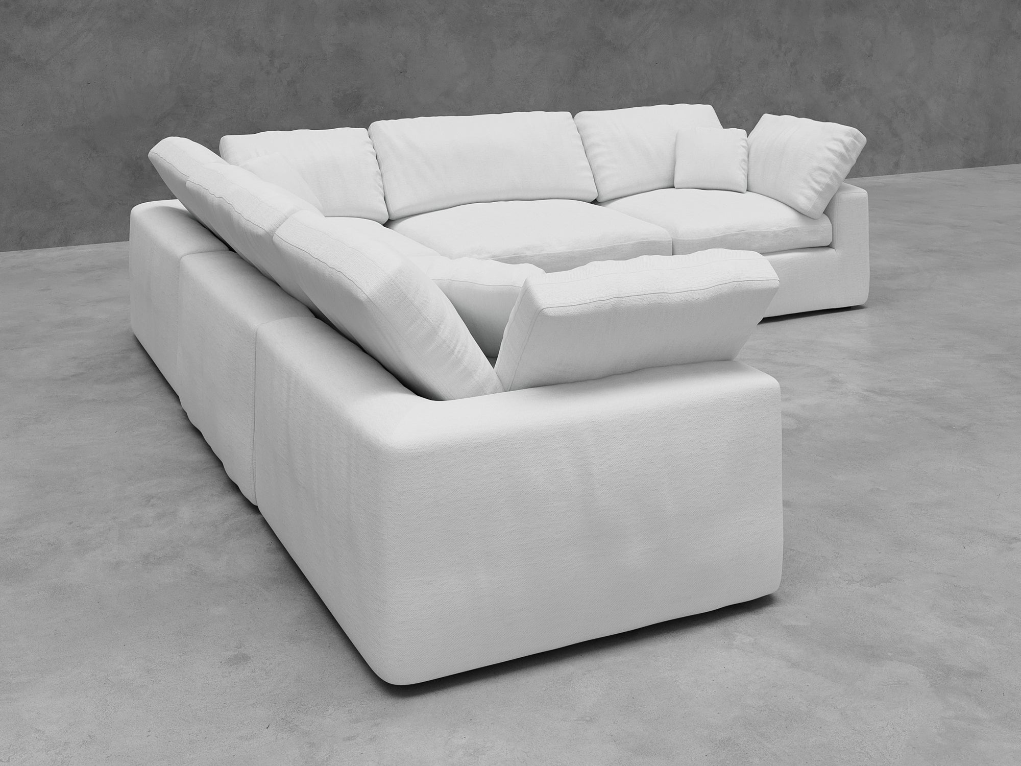 5-Piece Modular Sectional Sofa with Reversible Cushions