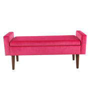 Home Decor | Upholstered Modern Velvet Storage Ottoman Bench