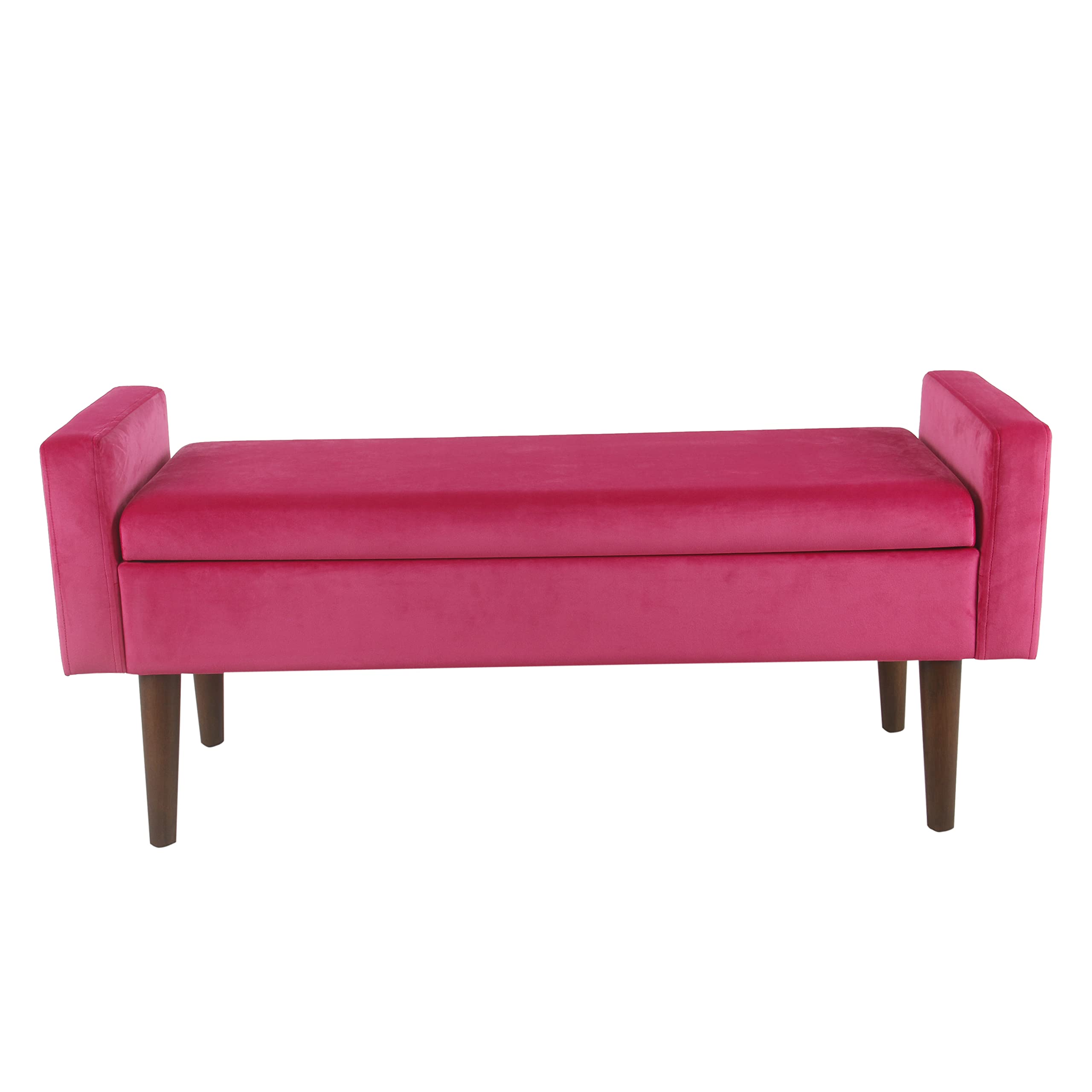 Home Decor | Upholstered Modern Velvet Storage Ottoman Bench