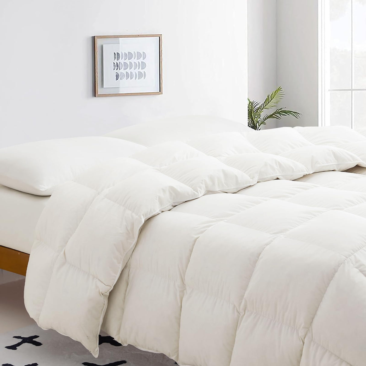 Down Comforter Queen Size - Down Duvet Insert Queen, Luxurious Hotel Bedding