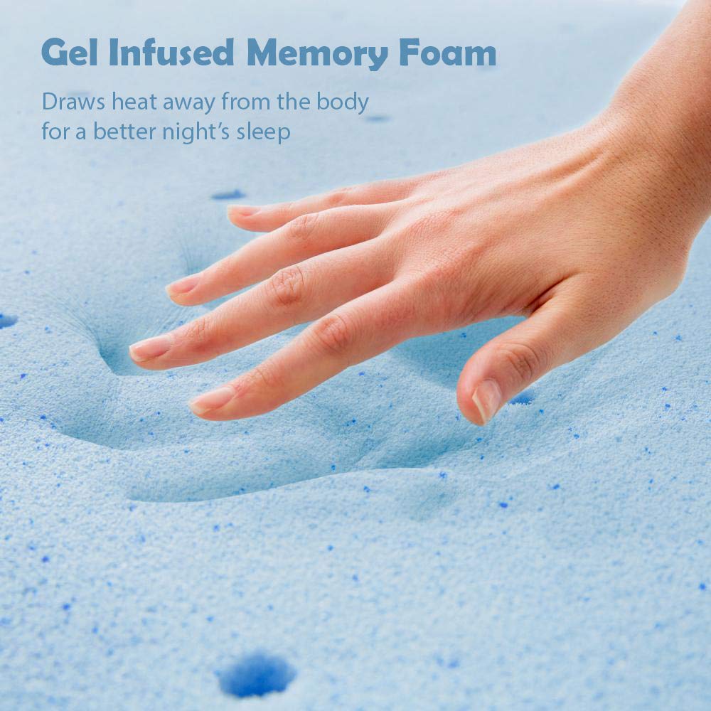 Full Size 8-Inch, Cooling Gel Memory Foam Mattress, Medium Firm Feel, Breathable