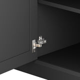 Modern TV Stand Entertainment Center for 75" TVs - Black