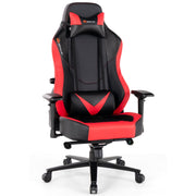 360° Swivel Gaming Chair with 4D Armrest & Multi-Angle Reclining - Red