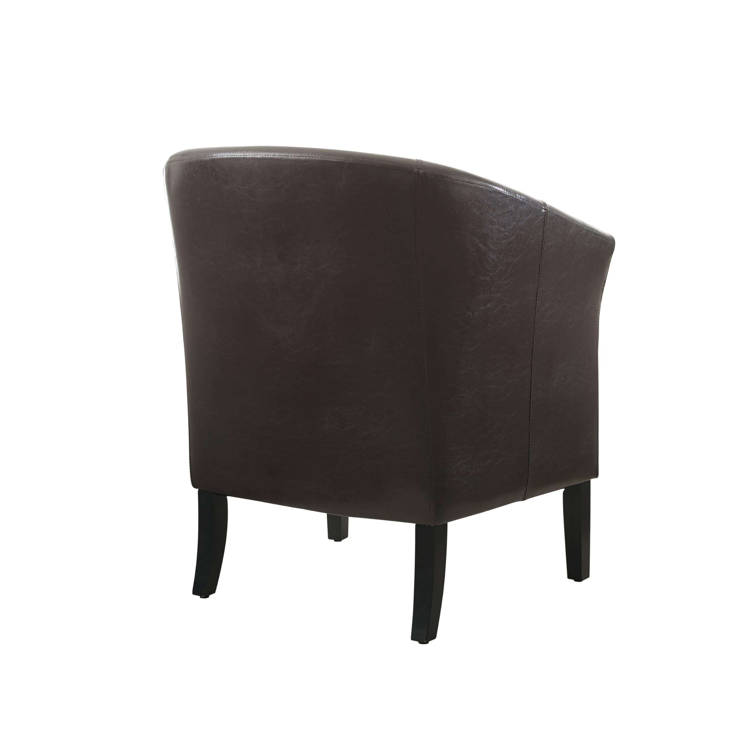 Linon Home Decor Simon Club Chair, 33" x 28.25" x 25.5", Brown