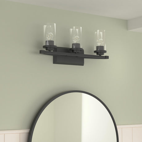 4309-BA3 BLK-SD Mercer Bath Fixture, Matte Black