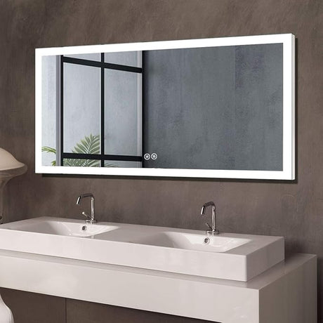 LED Bathroom Mirror with Lights, LED Mirror for Bathroom, 20 x 28 Inch Lighted Vanity