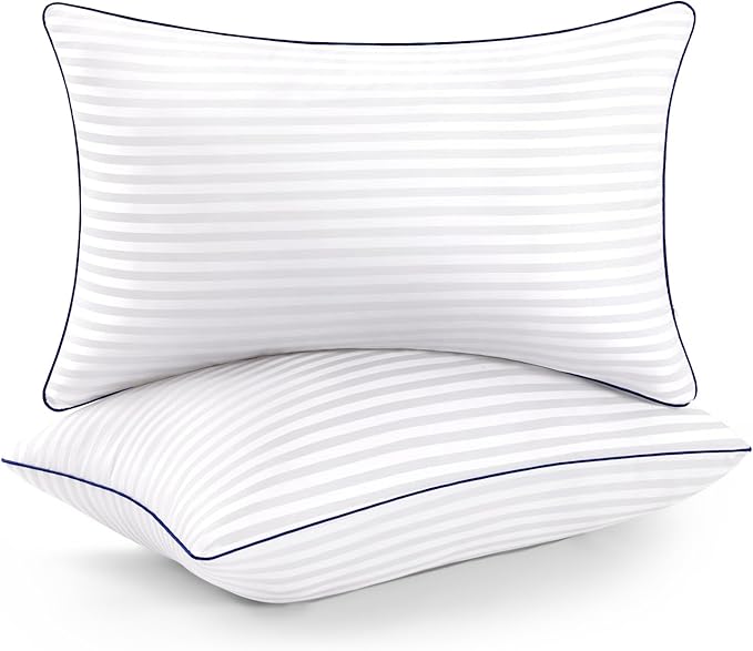 Soft Pillows Standard Size Set of 2,Fluffy&Soft for Back/Stomach/Side Sleepers