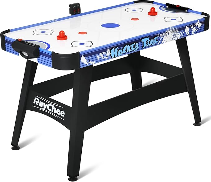 58" Air Hockey Table, Indoor Powered Air Hockey Game Table w/2 Pucks