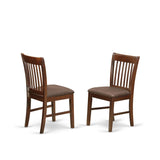 5 Piece Room Furniture Set Includes a Round Kitchen Table with Dropleaf and 4 Linen Fabric