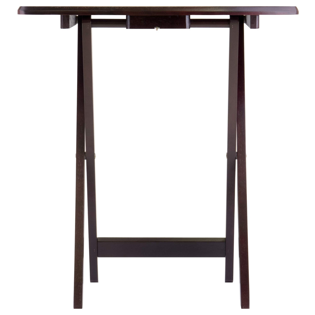 Wood Dylan Snack Table Espresso, 23.6"W x 15.75"D x 25.5"H