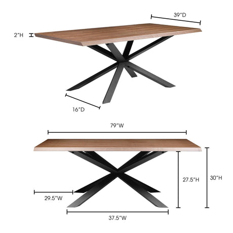 Oslo Dining Table, Walnut