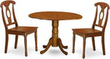 DLNA5-SBR-C 5 Piece Kitchen Set Includes a Round Dining Room Table with