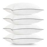 Pillows Standard Size Set of 4, Bed Pillows for Sleeping 4 Pack, Cooling and Supportive Pillows with Super Soft Down Alternative Fill, Hotel Pillows for Side, Back, and Stomach Sleepers