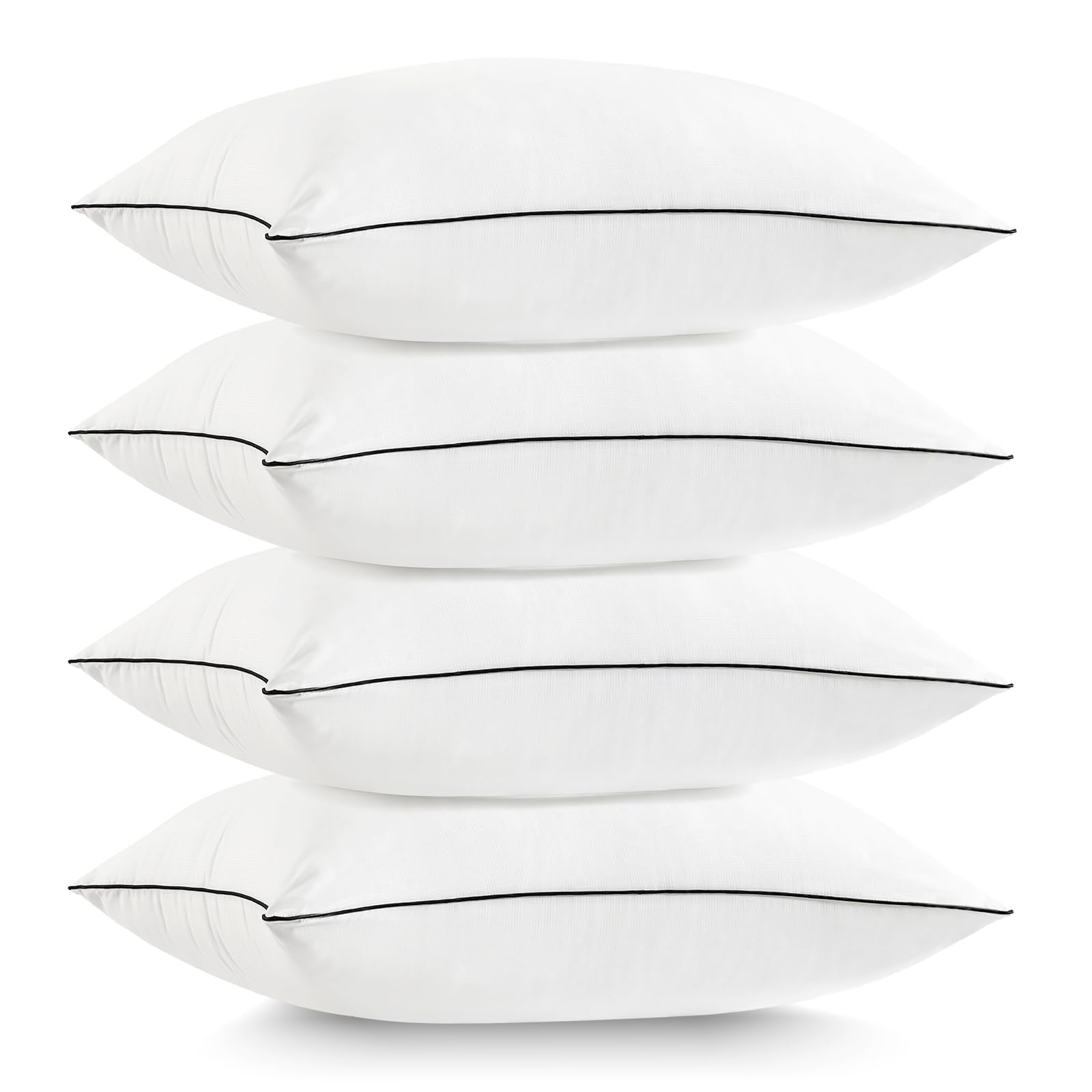 Pillows Standard Size Set of 4, Bed Pillows for Sleeping 4 Pack