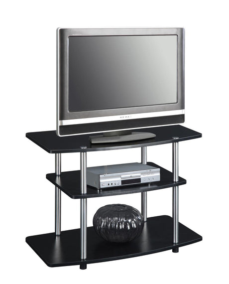 Designs2Go No Tools 37 inch 3 Tier TV Stand, Black