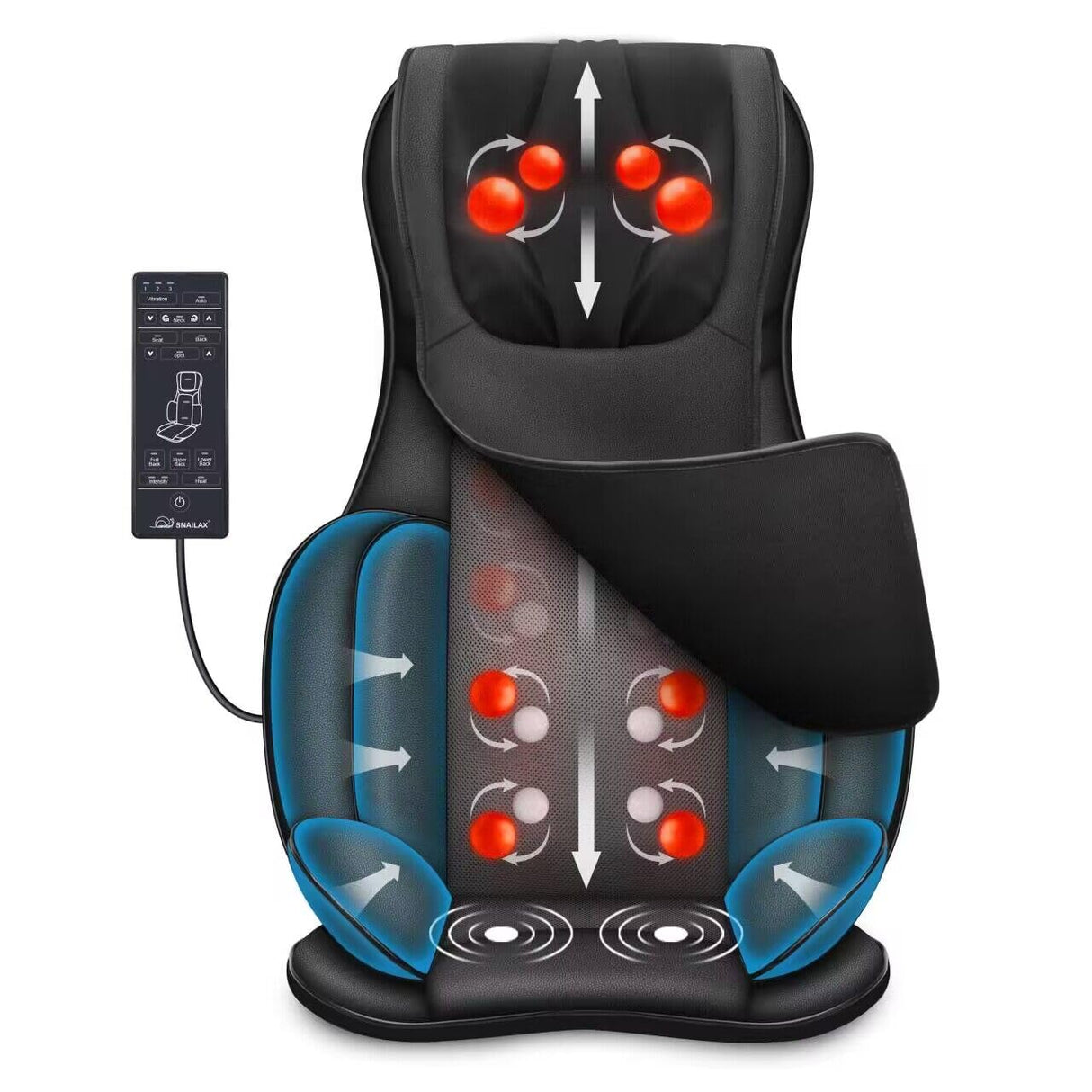 Neck and Back Massager with Heat, Full Body Massage Chair Pad