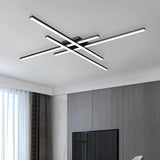 Modern LED Ceiling Light Fixture - 4 Lights Black