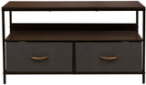 TV Stand Dresser with 2 Drawers - Television Riser Chest with Storage - Bedroom