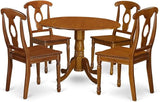 DLNA5-SBR-C 5 Piece Kitchen Set Includes a Round Dining Room Table with