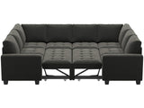 Modular Sectional Sleeper Sofa with Pull Out Couch Bed Oversized U Shaped Sectional