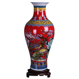 Large Fishtail Ceramic Floor Vase,Flower Vase Handmade Home Decorative Vase