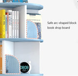 Narrow Bookshelf Multi-Layer Bookshelves Wood Bookcase 4-tier/5-tier/6-tier Standing