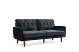 Velvet U shaped Sectional Sofa Couch with Storage Ottoman Convertibel