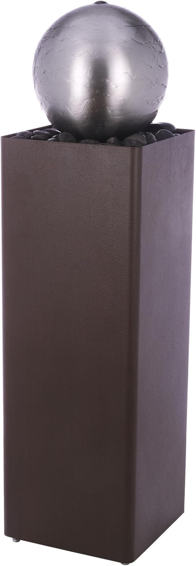 CPS182 43" Multi-Tier Waterfall Fountain - Industrial Style Water Feature for Garden