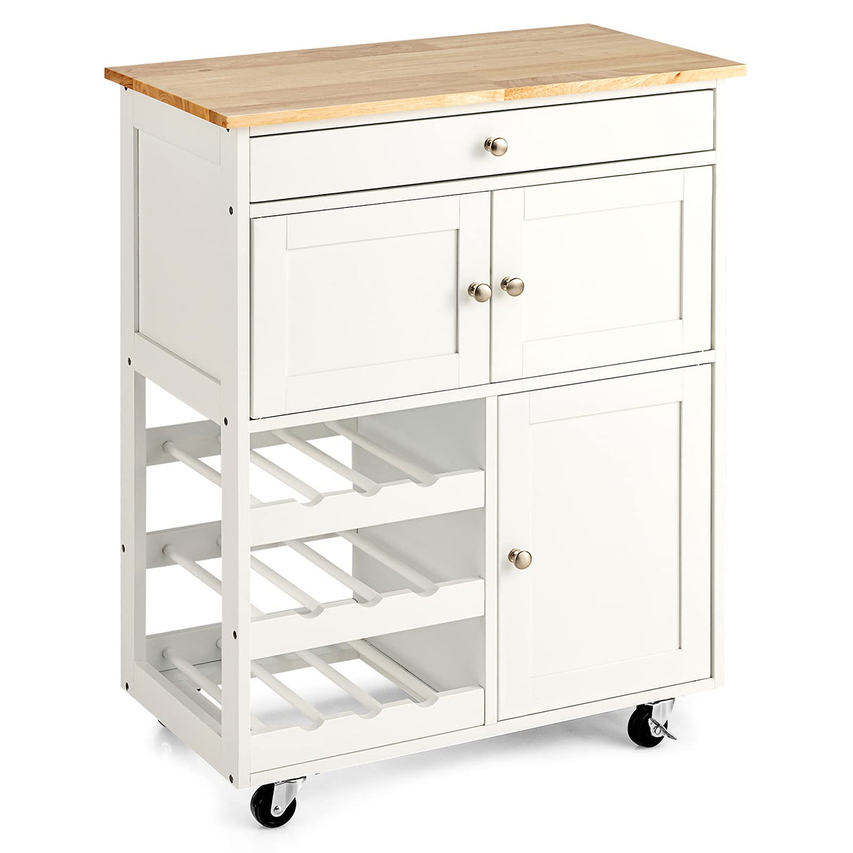 Kitchen Island Cart, Rolling Kitchen Trolley Cart