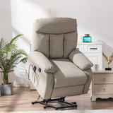 Massage Recliner Chair Electric Power Lift Recliner Chair Sofa PU Leather Modern Rocker