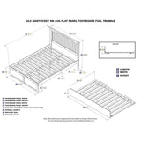 BOWERY HILL Full Platform Panel Bed with Trundle in Espresso