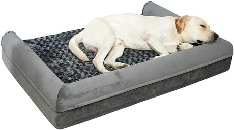 Orthopedic Dog Bed for Medium Large Dogs - Big Pet Sofa Bed with Removable