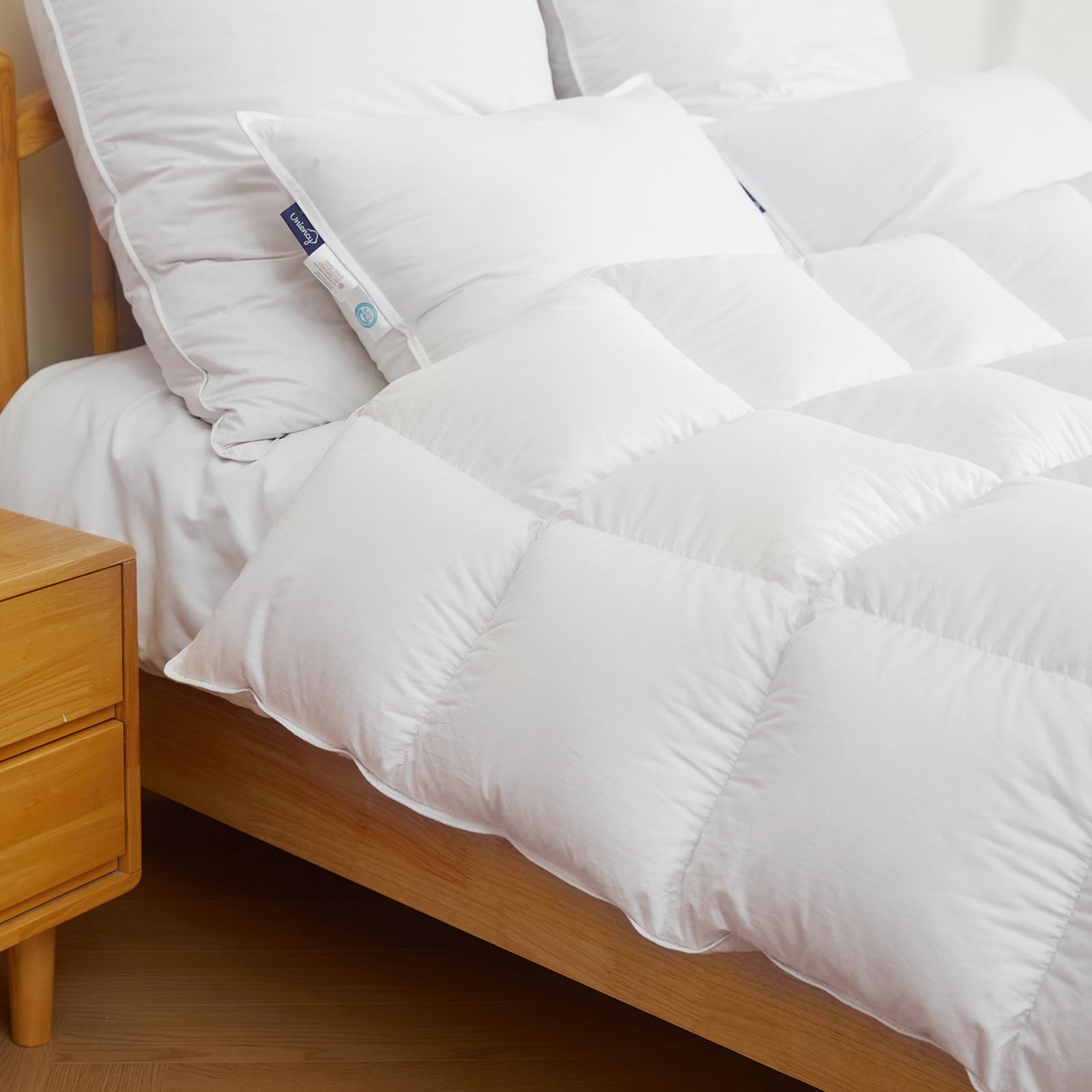 Feather Down Comforter Oversized King Size