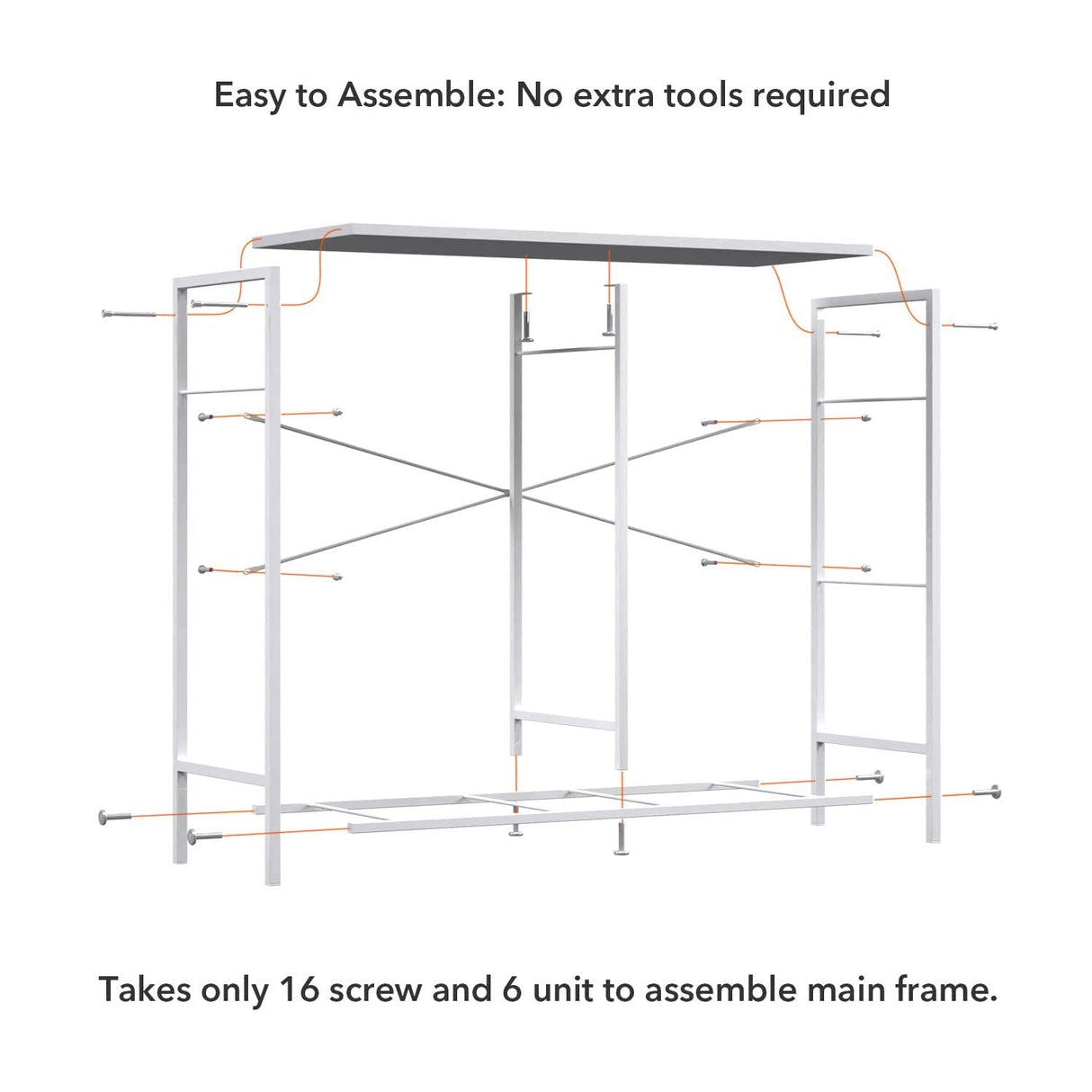 Dresser for Bedroom, 5 Chests of Drawers, Dresser for Closet with Fabric Bins,