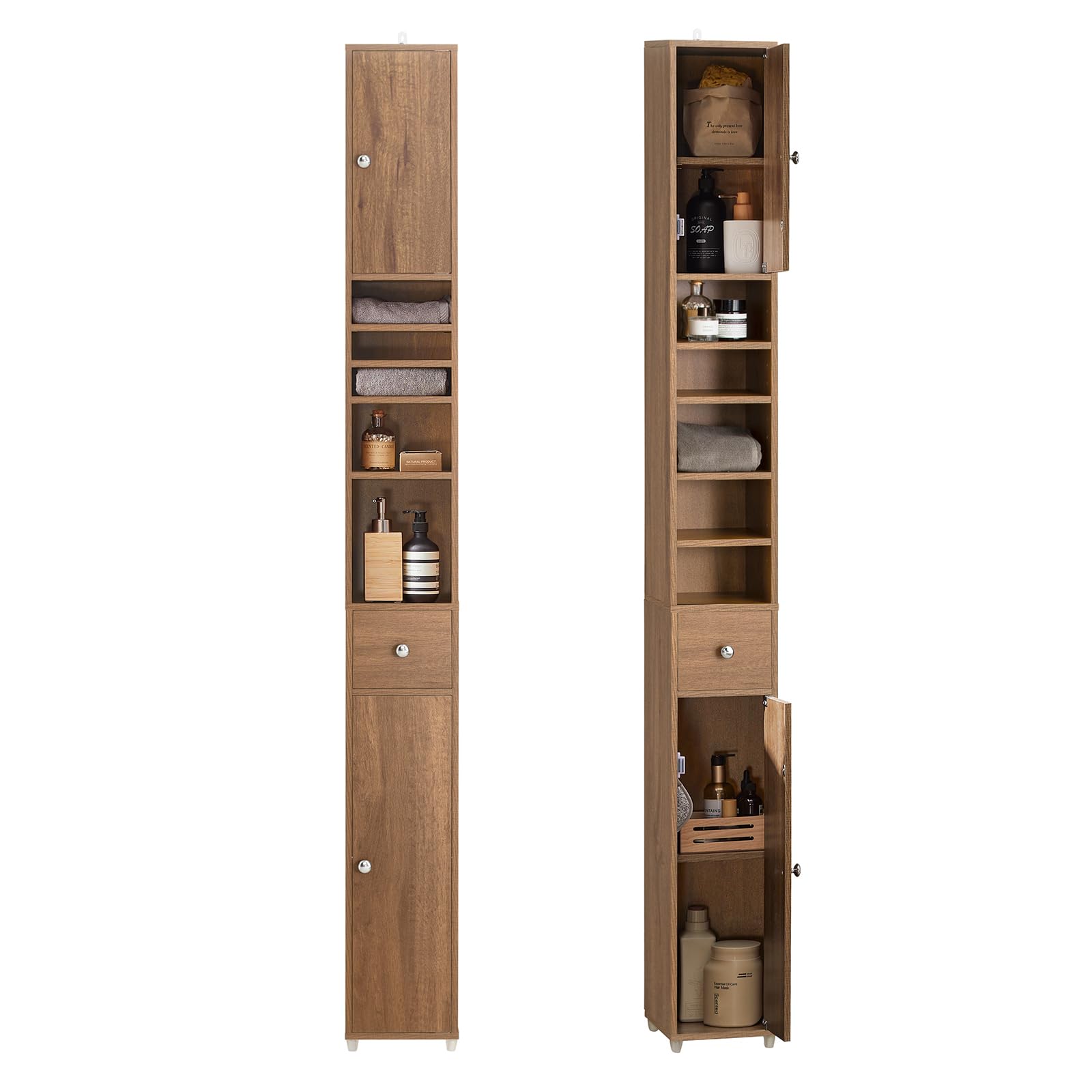 Bathroom Narrow Storage Cabinet Skinny Tall Unit