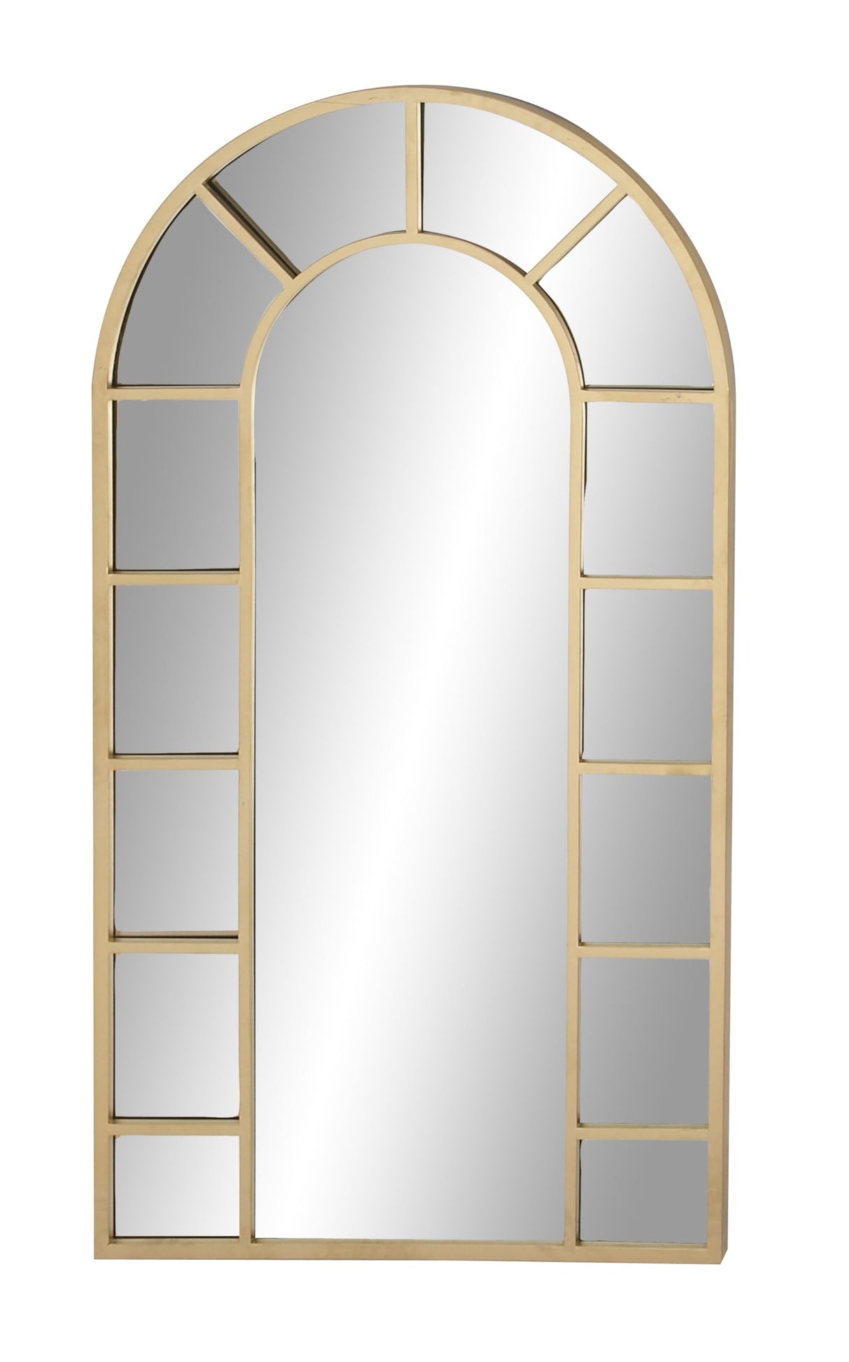 79 Metal Room Wall Mirror Arched Window Pane Entryway Mirror