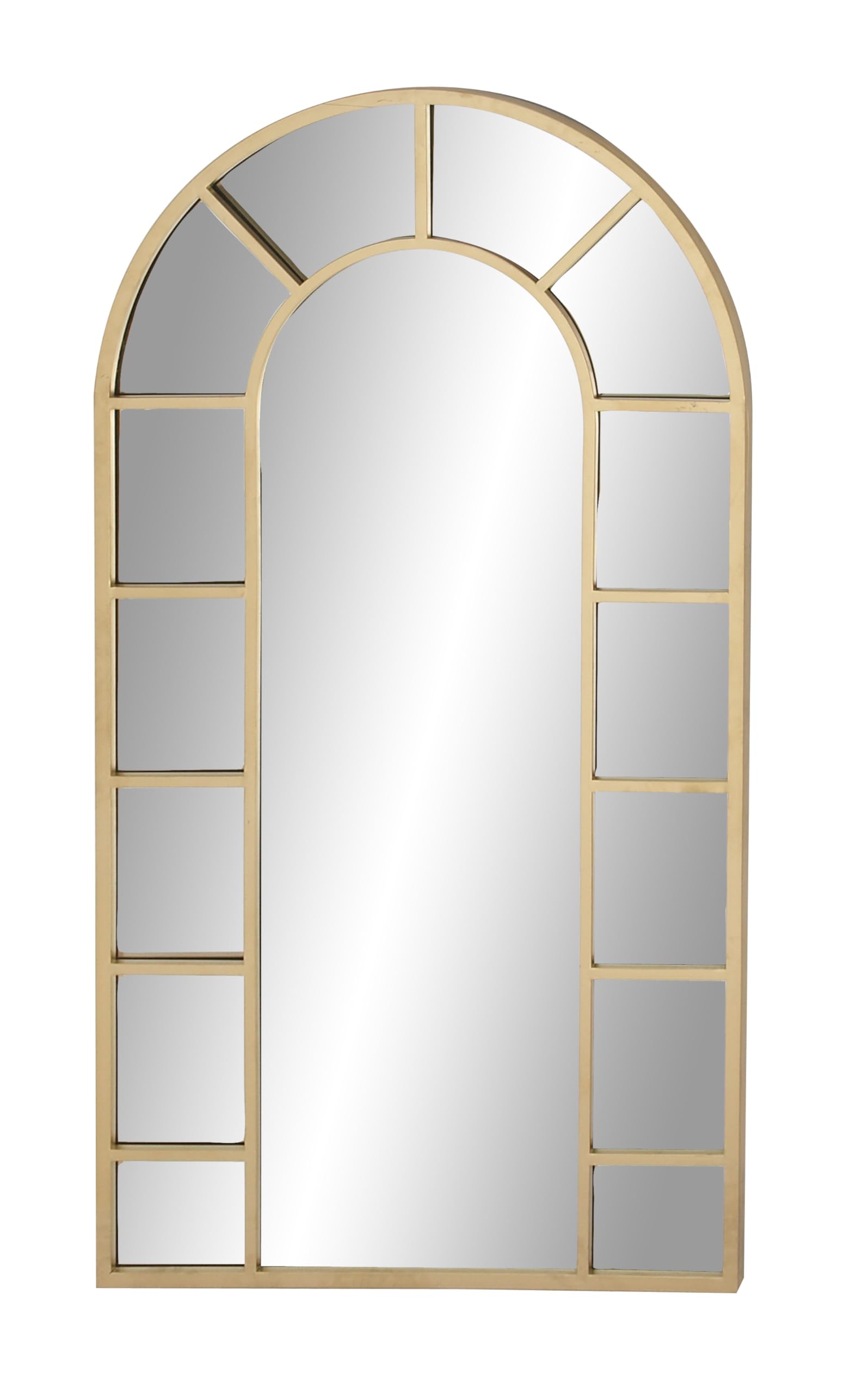 79 Metal Room Wall Mirror Arched Window Pane Entryway Mirror