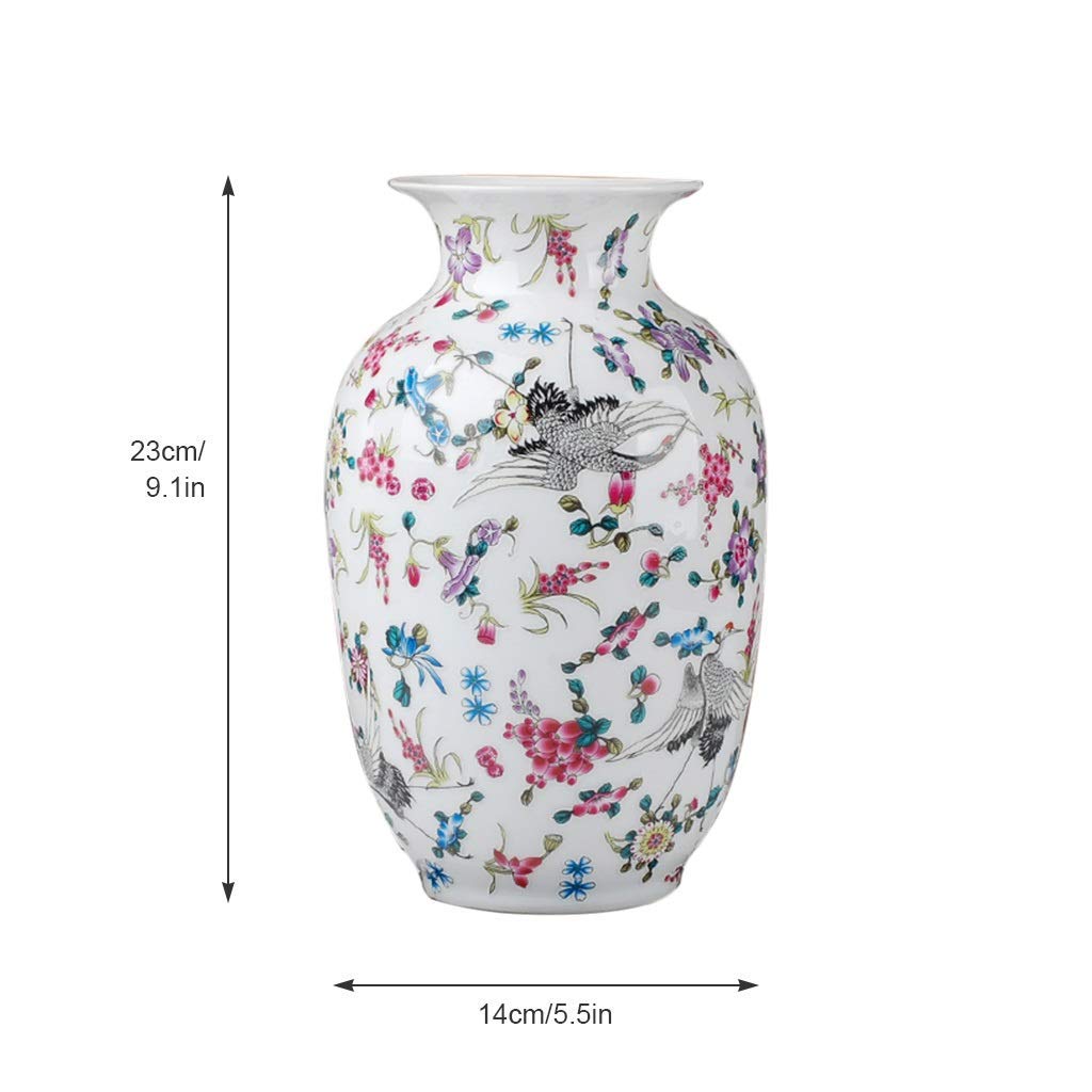 Vases for Decor Vase Ceramic Modern Flowers and Birds High-