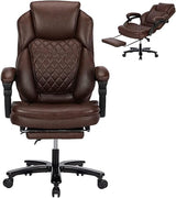 Big and Tall Home Office Desk Chairs for 400lb Heavy People, Ergonomic Reclining Chair